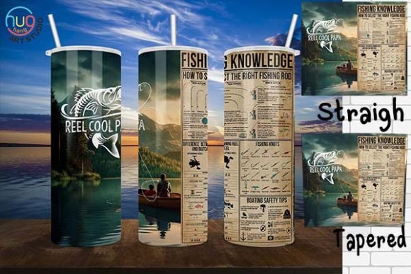 Download Fishing Knowledge Reel Cool Dad Tumbler - Premium Resources